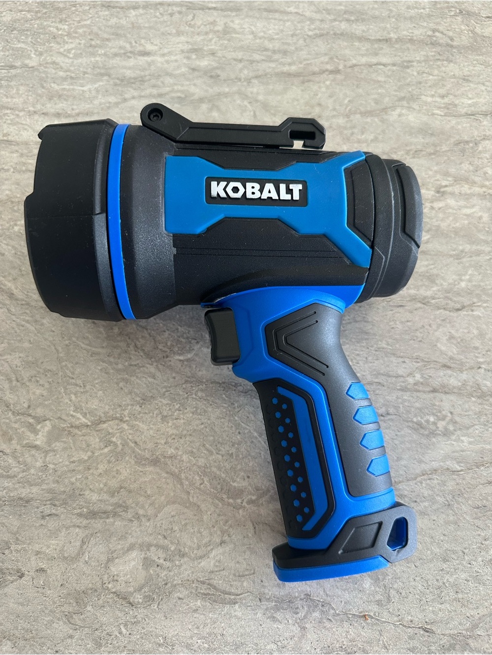 Kobalt Blue Handheld Spotlight with Ergonomic Grip